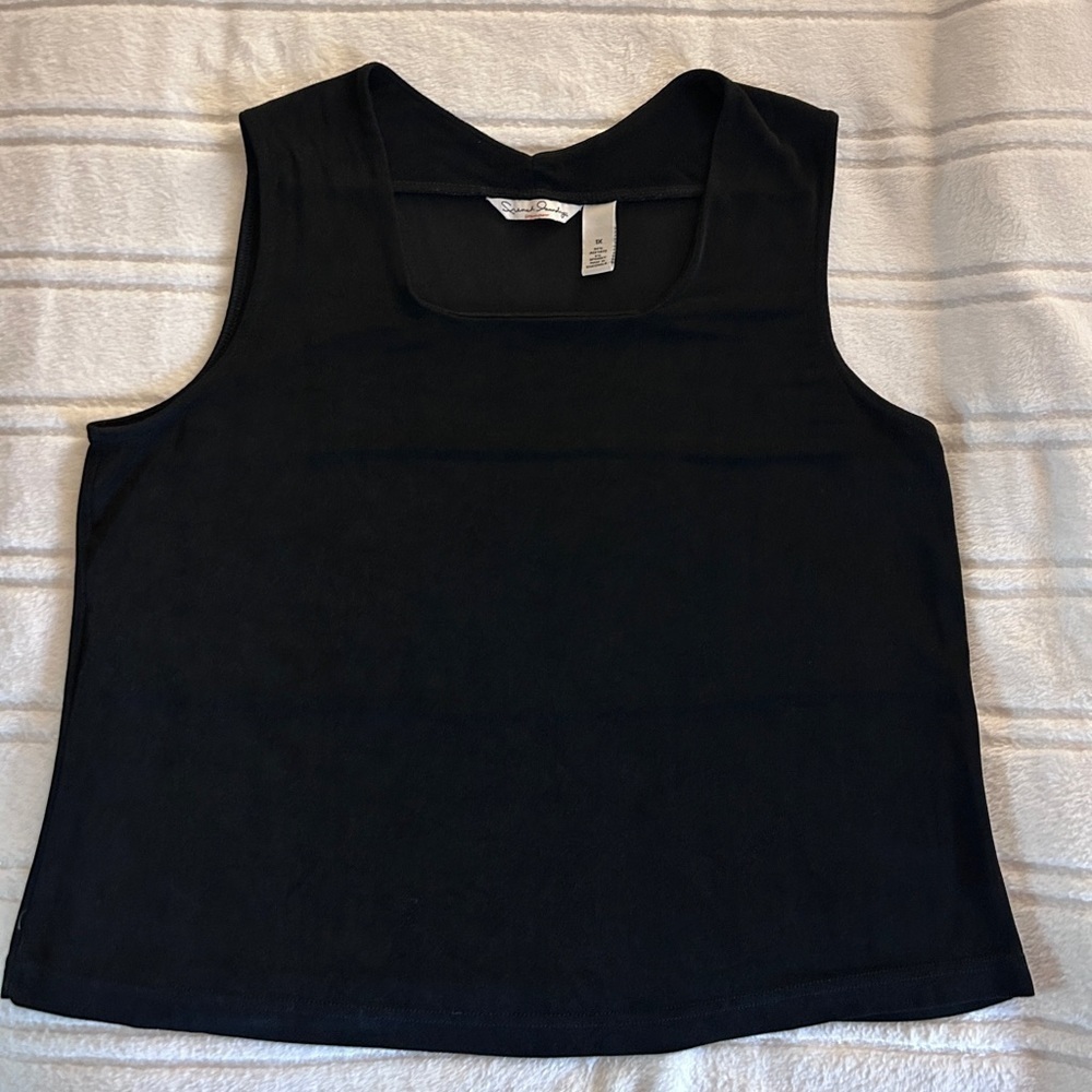 French Laundry brand women’s Black Tank top size 1X. 6 % Spandex, 94 % A…​​​​​ - Picture 6 of 14